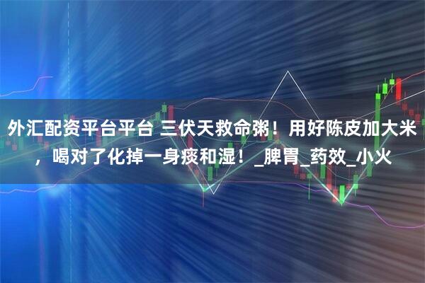 外汇配资平台平台 三伏天救命粥！用好陈皮加大米，喝对了化掉一身痰和湿！_脾胃_药效_小火