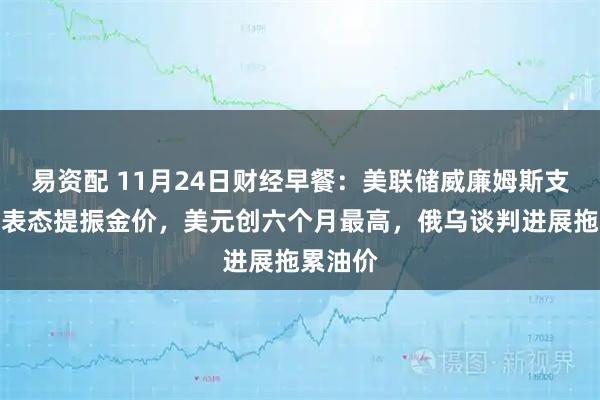 易资配 11月24日财经早餐：美联储威廉姆斯支持降息表态提振金价，美元创六个月最高，俄乌谈判进展拖累油价