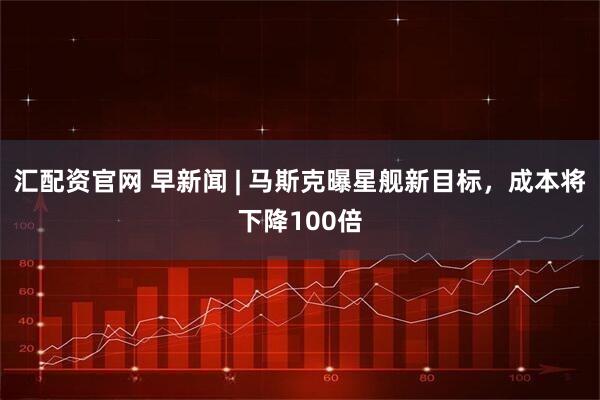 汇配资官网 早新闻 | 马斯克曝星舰新目标，成本将下降100倍